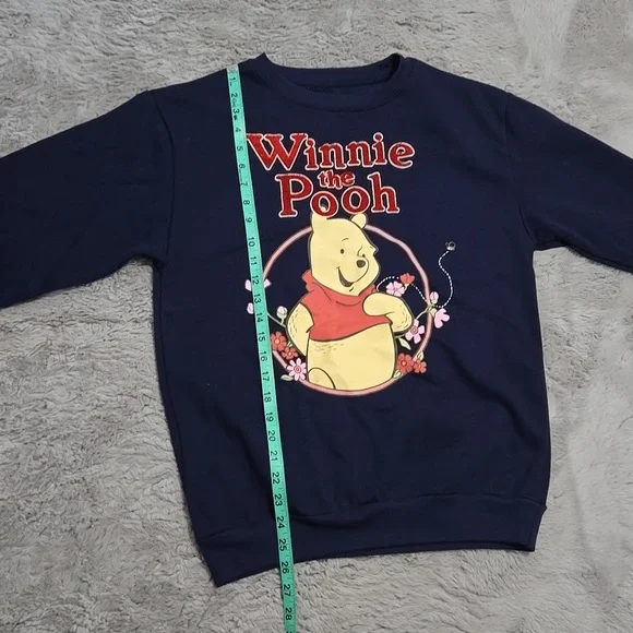 Winnie the Pooh navy blue crew neck sweatshirt size XS - Picture 5 of 7
